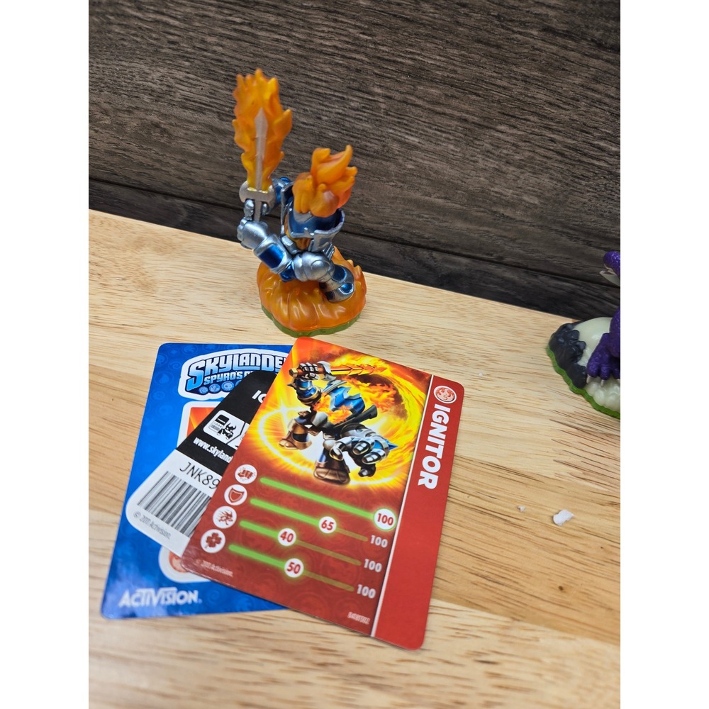 Skylanders Spyros Adventure Ignitor Figure with Trading Card and Sticker Code